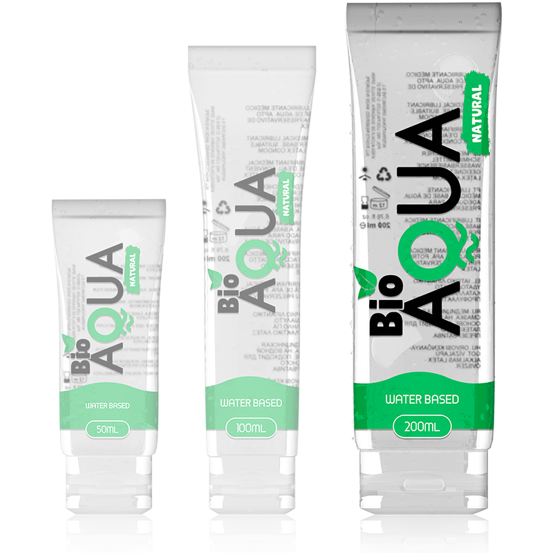 BIOAQUA - LUBRIFIANT INGRÉDIENTS NATURELS À BASE D''EAU 200 ML - Sensualia