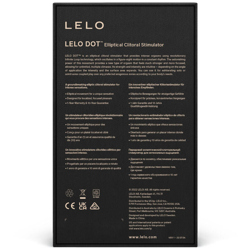 LELO - STIMULATEUR DE CLITORIS DOT - ROSE - Sensualia