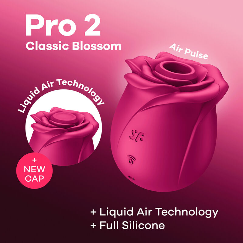 SATISFYER - AIR PULSE VIBRATEUR FLEUR CLASSIQUE PRO 2 - Sensualia