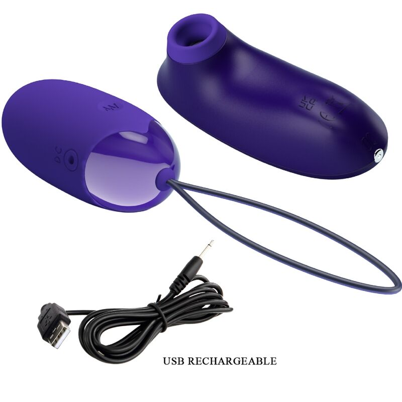 PRETTY LOVE - STIMULATEUR ET OEUF PORTABLE - Sensualia