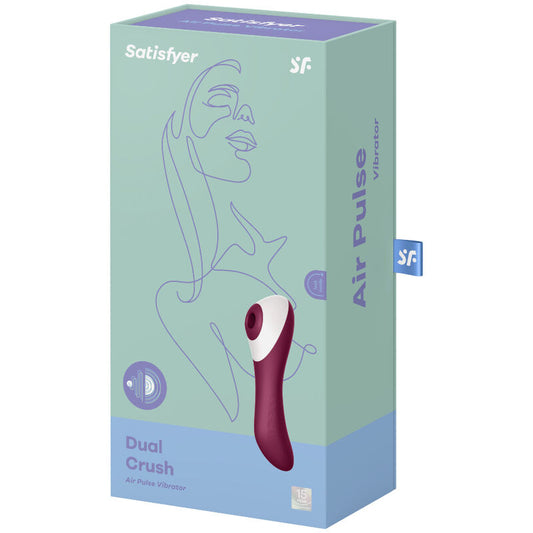 Satisfyer Dual Crush – Stimulateur clitoridien à ondes de pression et vibrations - Sensualia