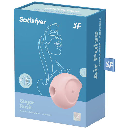 SATISFYER - SUGAR RUSH ESTIMULADOR Y VIBRADOR ROSA - Sensualia