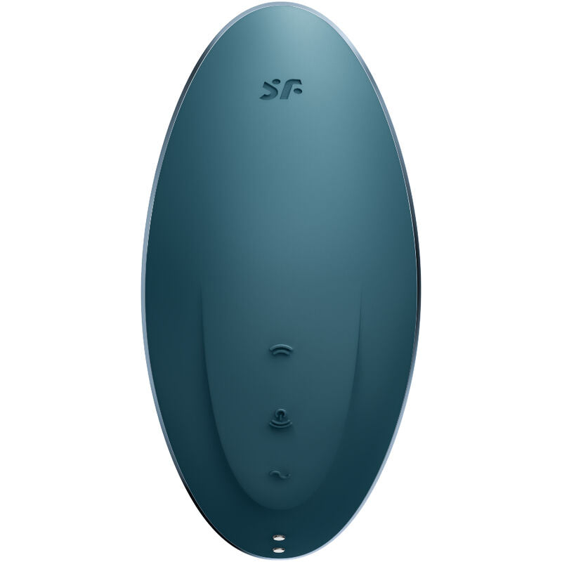 SATISFYER - VULVA LOVER 1 ESTIMULADOR Y VIBRADOR AZUL - Sensualia