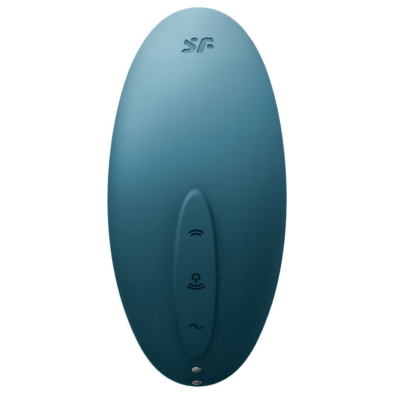 SATISFYER VULVA LOVER 2 ESTIMULADOR Y VIBRADOR - AZUL - Sensualia