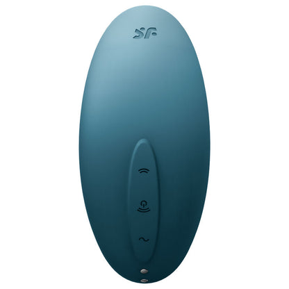 SATISFYER VULVA LOVER 2 ESTIMULADOR Y VIBRADOR - AZUL - Sensualia