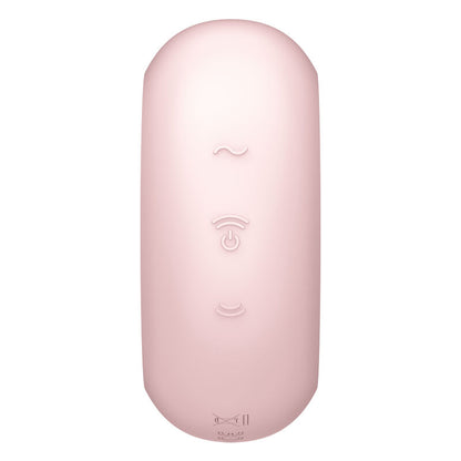 SATISFYER - STIMULATEUR ET VIBRATEUR DOUBLE AIR PULSE PRO TO GO 3 NOIR - Sensualia