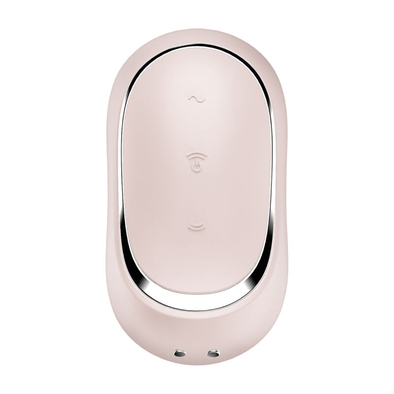 SATISFYER - STIMULATEUR ET VIBRATEUR DOUBLE AIR PULSE PRO TO GO 2 VIOLET - Sensualia