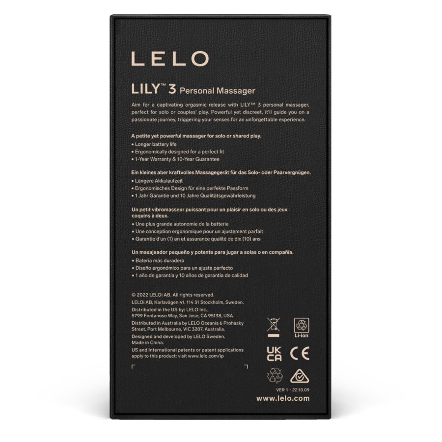 LELO Lily 3 – Stimulateur clitoridien précis et élégant pour le plaisir externe - Sensualia