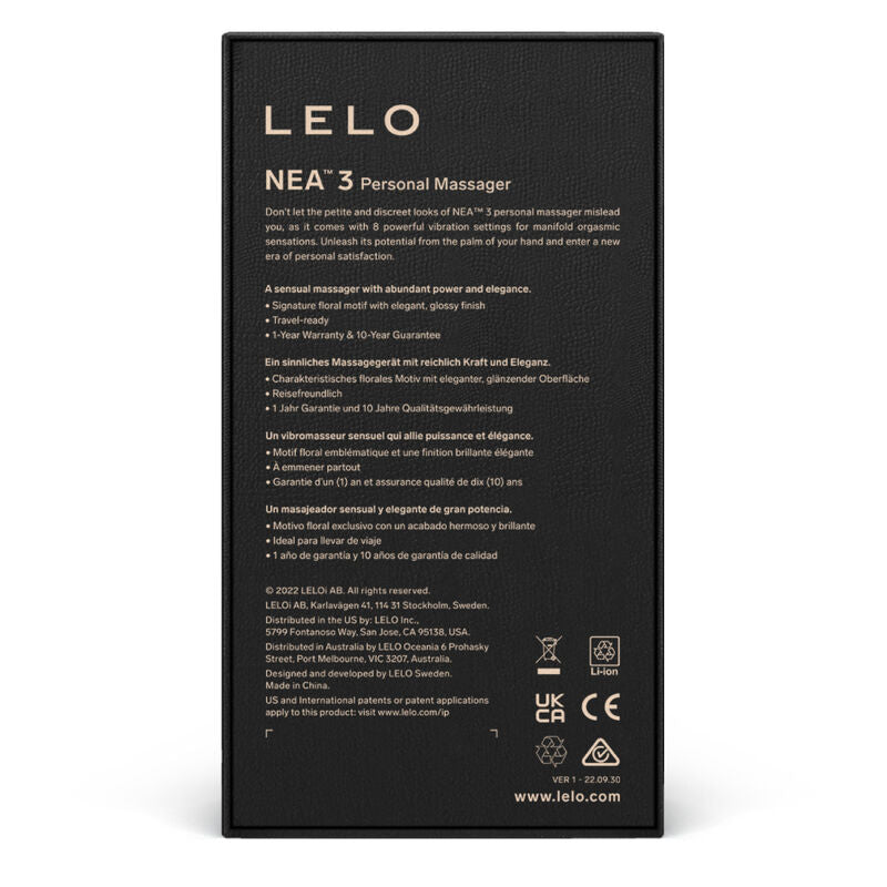 LELO - NEA 3 MASAJEADOR PERSONAL - AZUL - Sensualia