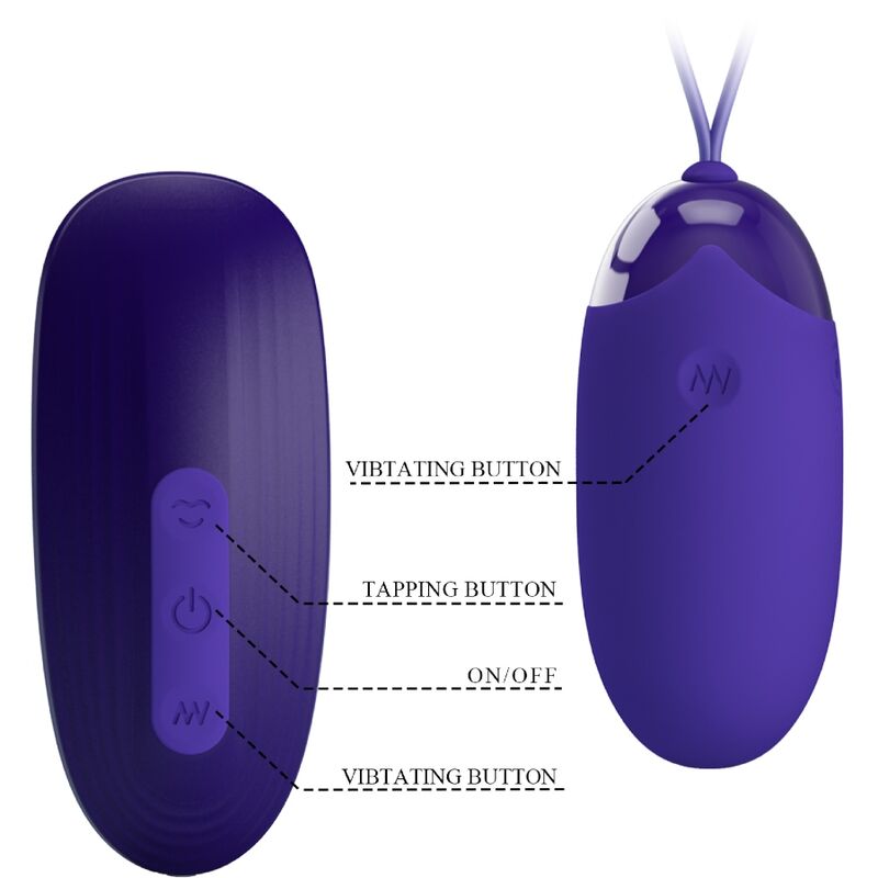 PRETTY LOVE - STIMULATEUR ET OEUF PORTABLE - Sensualia