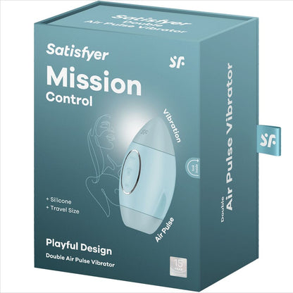 SATISFYER - MISSION CONTROL PETIT VIBRATEUR  DOUBLE IMPULSION LILAS - Sensualia