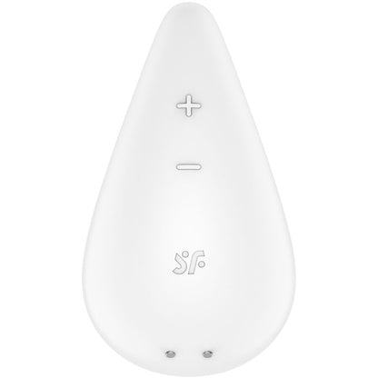 SATISFYER - DEW DROP VIBRADOR LAY-ON BLANCO - Sensualia