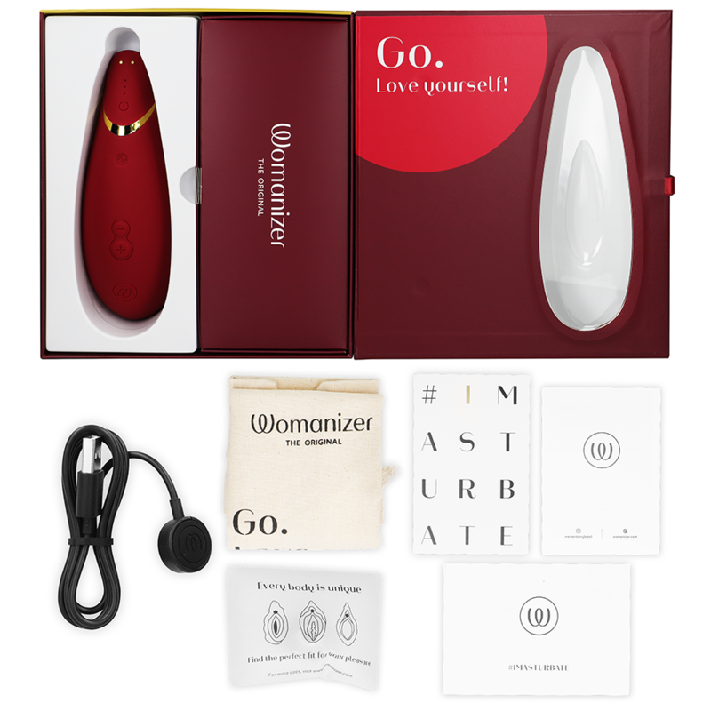 WOMANIZER - STIMULATEUR CLITORAL PREMIUM 2 BORDEAUX - Sensualia