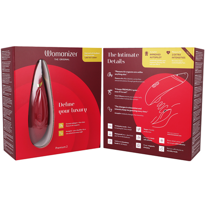 WOMANIZER - STIMULATEUR CLITORAL PREMIUM 2 BORDEAUX - Sensualia
