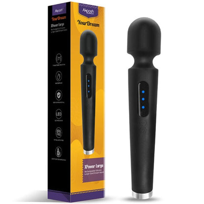 ARMONY - X POWER GRAND MASSAGE & VIBRATEUR 7 VIBRATIONS NOIR - Sensualia