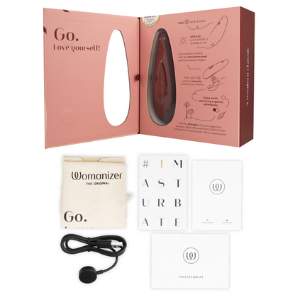 WOMANIZER - STIMULATEUR CLITORAL CLASSIC 2 BORDEAUX - Sensualia