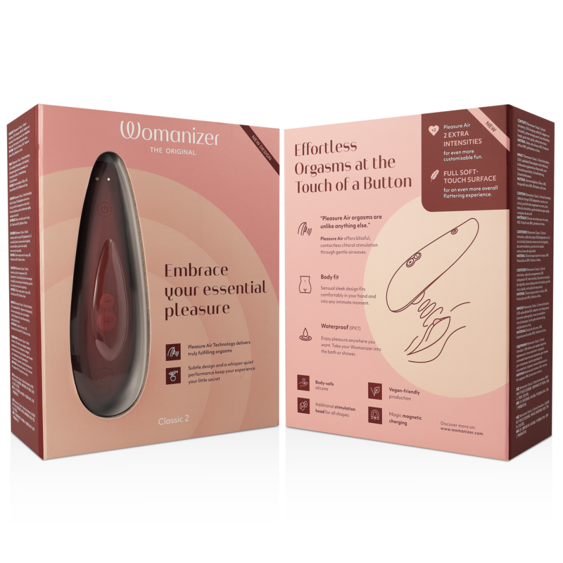 WOMANIZER - STIMULATEUR CLITORAL CLASSIC 2 BORDEAUX - Sensualia
