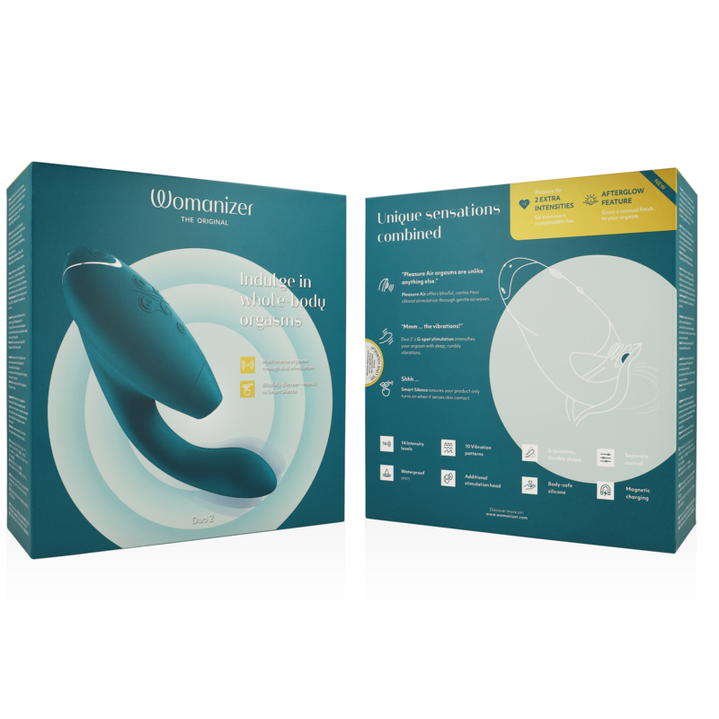 WOMANIZER - DUO 2 STIMULATOR BLEU PÉTROLE - Sensualia