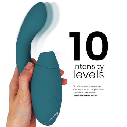 WOMANIZER - DUO 2 STIMULATOR BLEU PÉTROLE - Sensualia