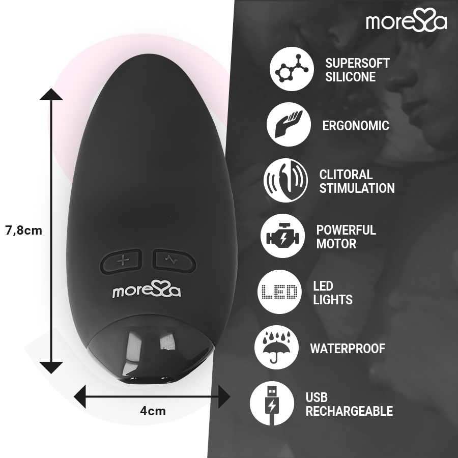 MORESSA - VIBRATEUR BLOSSOM NOIR - Sensualia