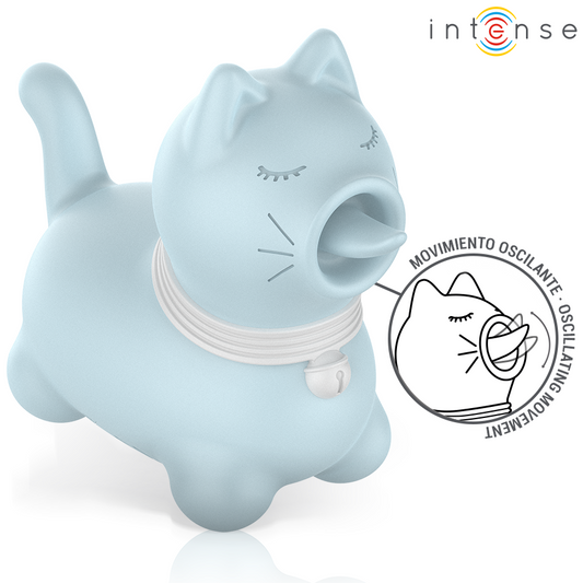 INTENSE - STIMULATEUR DUCHESSE AVEC LANGUE ROTATIVE 360º BLEU - Sensualia
