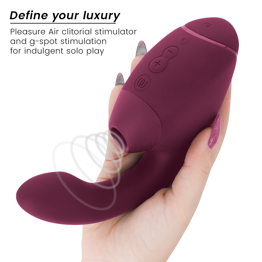 WOMANIZER - DUO NEXT STIMULATEUR CLITORIAL ET DE POINT G DOUBLE ROSE FOYER - Sensualia