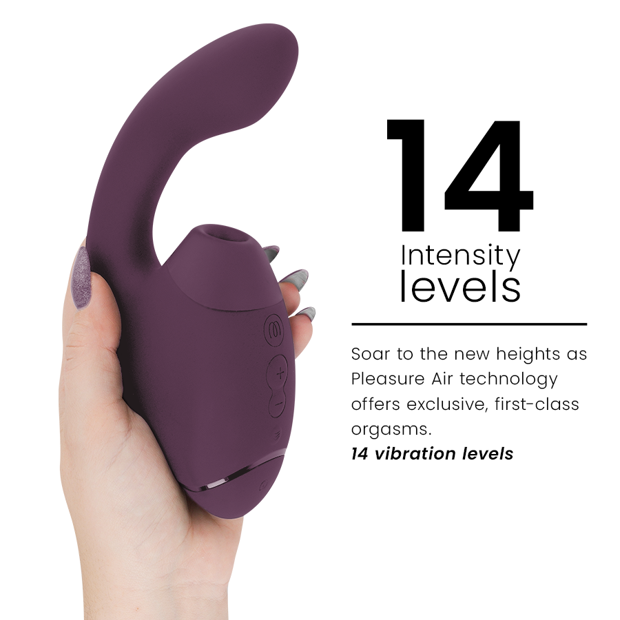 WOMANIZER - DUO NEXT STIMULATEUR CLITORIAL ET DE POINT G DOUBLE VIOLET FONCÉ - Sensualia