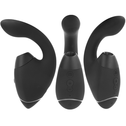 WOMANIZER - DUO NEXT STIMULATEUR CLITORIAL ET DE POINT G DOUBLE NOIR - Sensualia