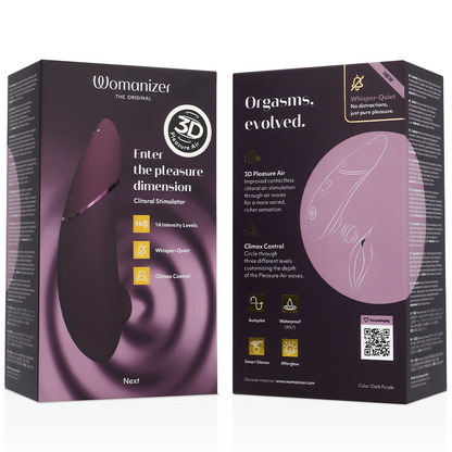 WOMANIZER - STIMULATEUR CLITORIAL SUIVANT VIOLET FONCÉ - Sensualia