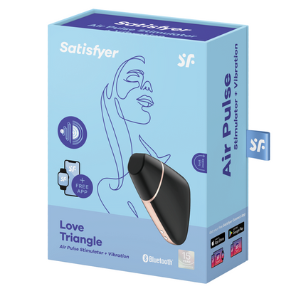 SATISFYER LOVE TRIANGLE ESTIMULADOR Y VIBRADOR - BLANCO - Sensualia