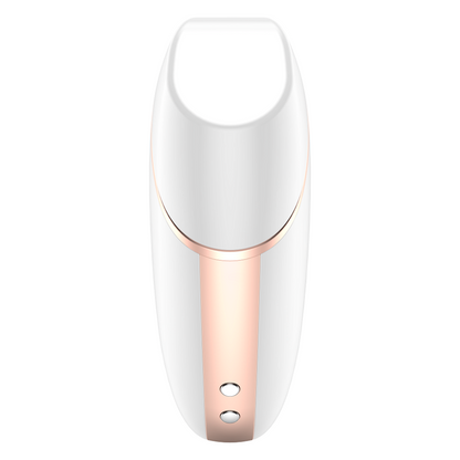 SATISFYER LOVE TRIANGLE ESTIMULADOR Y VIBRADOR - BLANCO - Sensualia