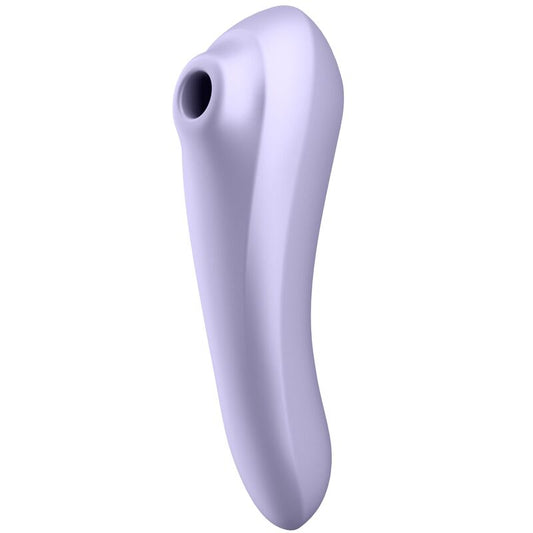 SATISFYER - VIBRATEUR DUAL PLEASURE AIR PULSE MAUVE - Sensualia